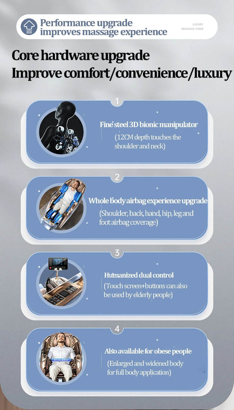 4D SL Full Body Airbag Zero Gravity Massage Chair - ukLife - Sleep Galleria