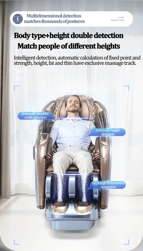 4D SL Full Body Airbag Zero Gravity Massage Chair - ukLife - Sleep Galleria