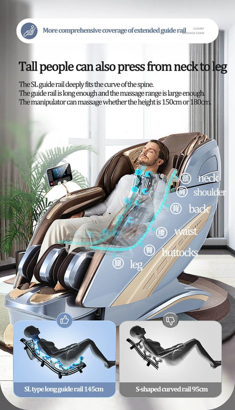 4D SL Full Body Airbag Zero Gravity Massage Chair - ukLife - Sleep Galleria