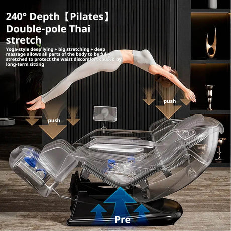4D SL - Track Zero Gravity Full Body Air Massage Chair - ukLife - Sleep Galleria