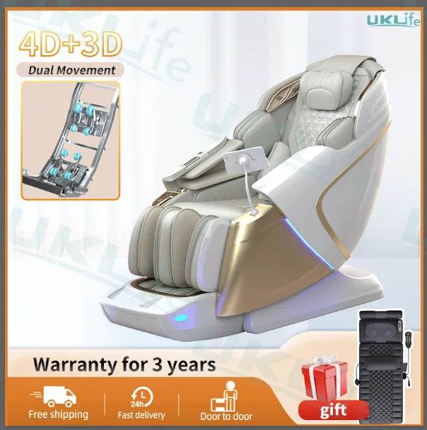 Dual-Core 4D SL-Track Zero Gravity Massage Chair - Sleep Galleria