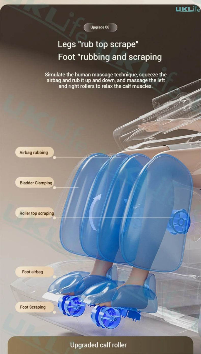 Dual-Core 4D SL-Track Zero Gravity Massage Chair - Sleep Galleria
