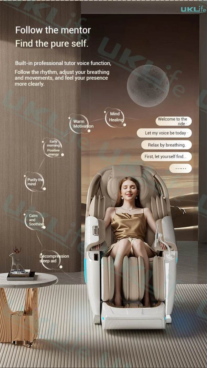 Dual-Core 4D SL-Track Zero Gravity Massage Chair - Sleep Galleria