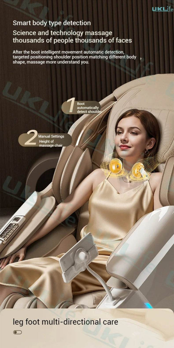 Dual-Core 4D SL-Track Zero Gravity Massage Chair - Sleep Galleria
