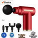Mini Portable USB Battery Massage Gun With Four Heads - Sleep Galleria
