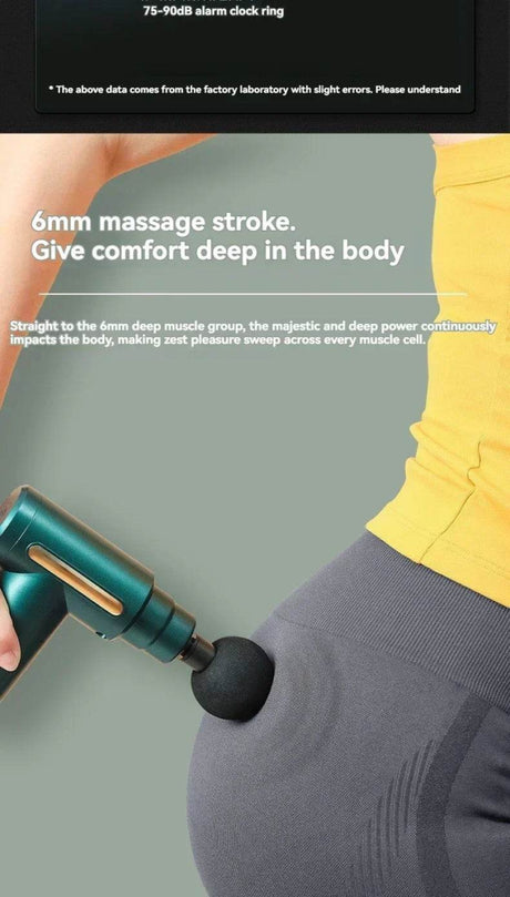 Mini Portable USB Battery Massage Gun With Four Heads - Sleep Galleria