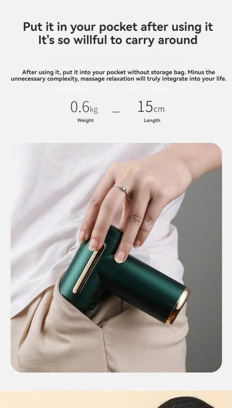 Mini Portable USB Battery Massage Gun With Four Heads - Sleep Galleria