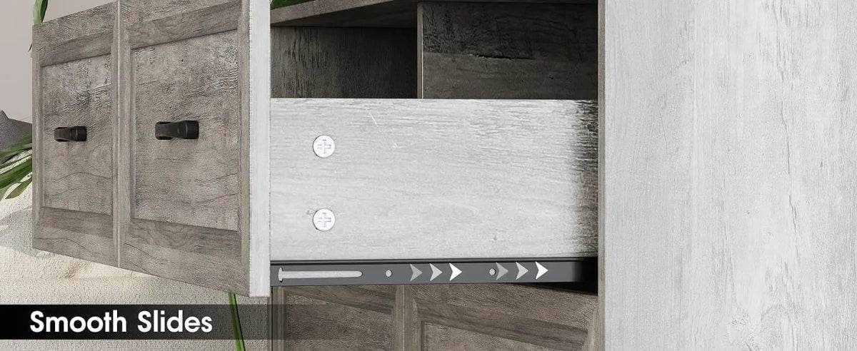 6-Drawer Modern Wood Dresser With Charging Station - Sleep Galleria