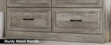 6-Drawer Modern Wood Dresser With Charging Station - Sleep Galleria