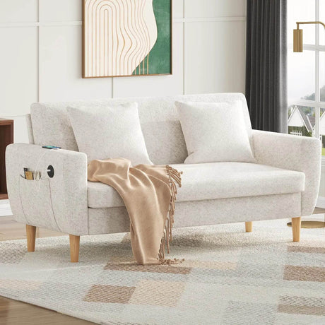 Modern Plush Living Room Loveseat Sofa - Sleep Galleria
