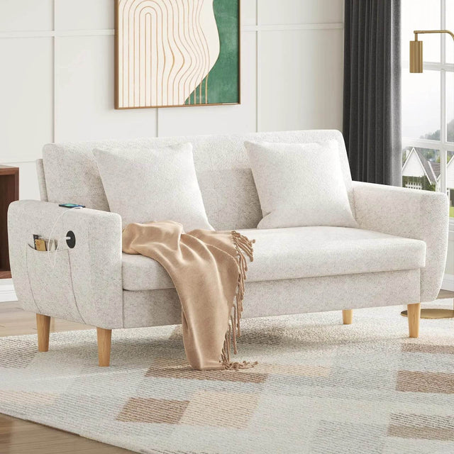 Modern Plush Living Room Loveseat Sofa - Sleep Galleria