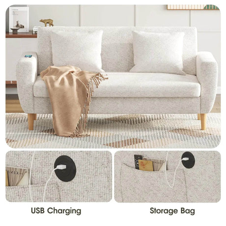 Modern Plush Living Room Loveseat Sofa - Sleep Galleria