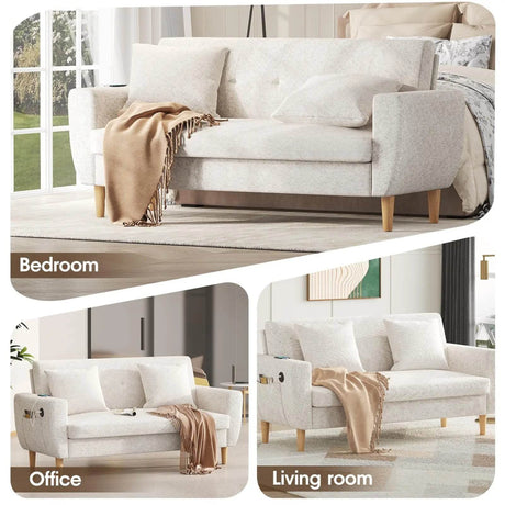 Modern Plush Living Room Loveseat Sofa - Sleep Galleria