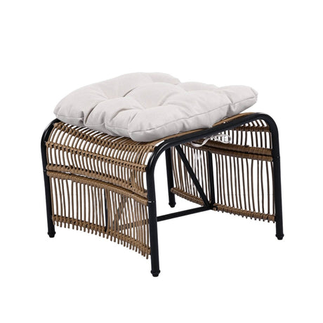3 - Piece Wicker Outdoor Patio Furniture Set With Cushions - Veluna - Sleep Galleria