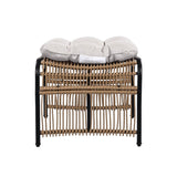 3-Piece Wicker Outdoor Patio Furniture Set With Cushions - Sleep Galleria
