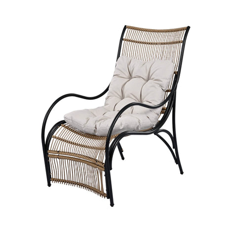 3 - Piece Wicker Outdoor Patio Furniture Set With Cushions - Veluna - Sleep Galleria