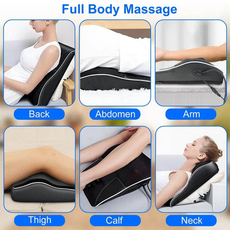3D Heated Back Massager With Kneading Massage - Veluna - Sleep Galleria