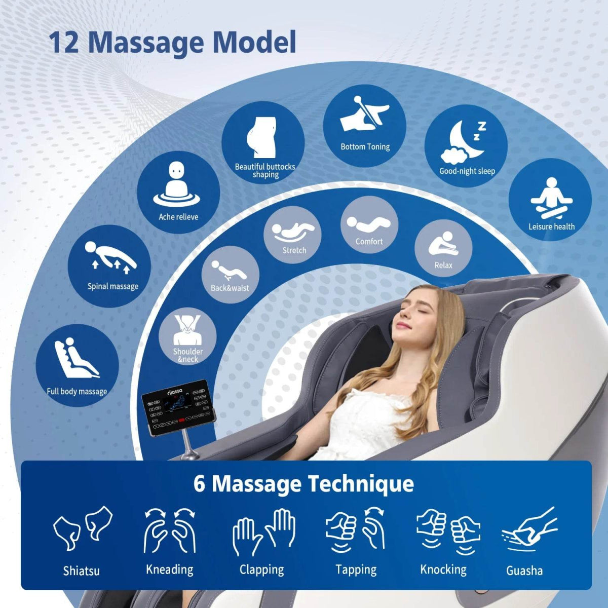4D AI Voice Control Zero Gravity Massage Chair - Sleep Galleria