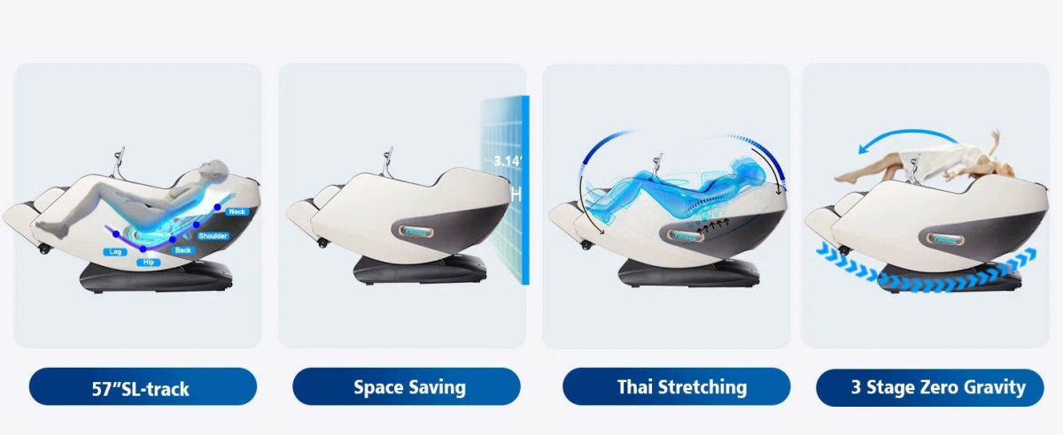 4D AI Voice Control Zero Gravity Massage Chair - Sleep Galleria