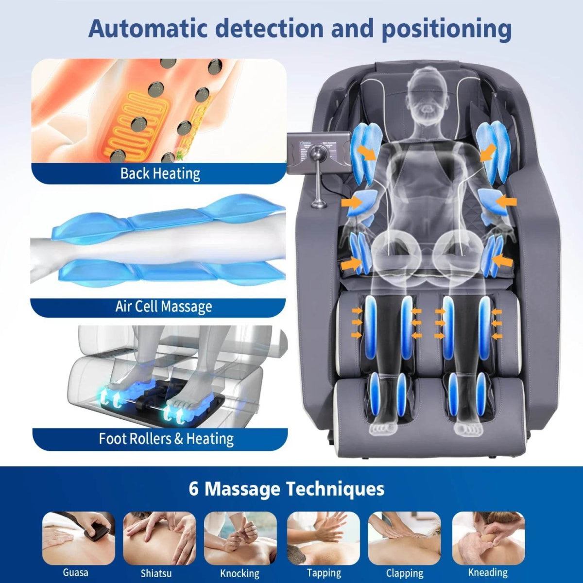 4D AI Voice Control Zero Gravity Massage Chair - Sleep Galleria