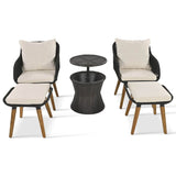 5-Piece Outdoor Patio Furniture Set With Cool Bar Table - Sleep Galleria