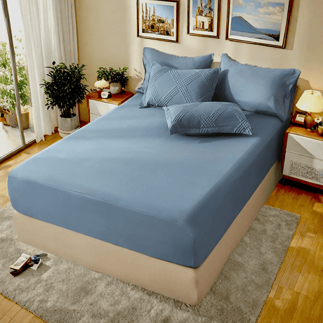 7 - Piece Extra Soft Quilted Polyester Bedding Set - Veluna - Sleep Galleria