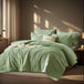 7 - Piece Extra Soft Quilted Polyester Bedding Set - Veluna - Sleep Galleria