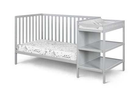 Convertible Solid Wood 3 - in - 1 Crib And Changer Combo - Veluna - Sleep Galleria