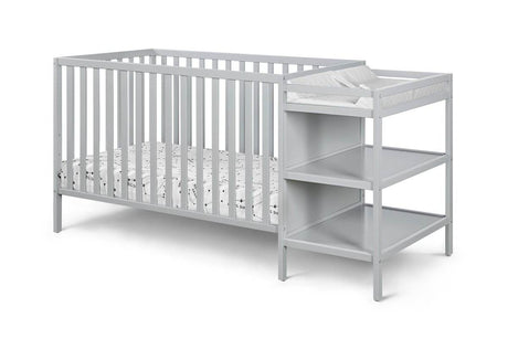 Convertible Solid Wood 3 - in - 1 Crib And Changer Combo - Veluna - Sleep Galleria