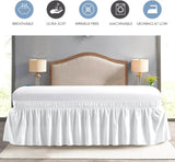 Fade - Resistant Microfiber Polyester Bed Skirt With Elastic - Veluna - Sleep Galleria