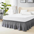 Fade - Resistant Microfiber Polyester Bed Skirt With Elastic - Veluna - Sleep Galleria