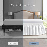 Fade - Resistant Microfiber Polyester Bed Skirt With Elastic - Veluna - Sleep Galleria