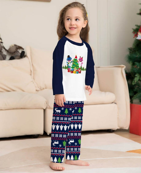 Family Matching Cotton Long Sleeve Pajamas - Veluna - Sleep Galleria