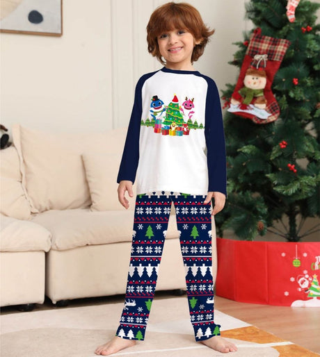 Family Matching Cotton Long Sleeve Pajamas - Veluna - Sleep Galleria