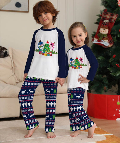 Family Matching Cotton Long Sleeve Pajamas - Veluna - Sleep Galleria