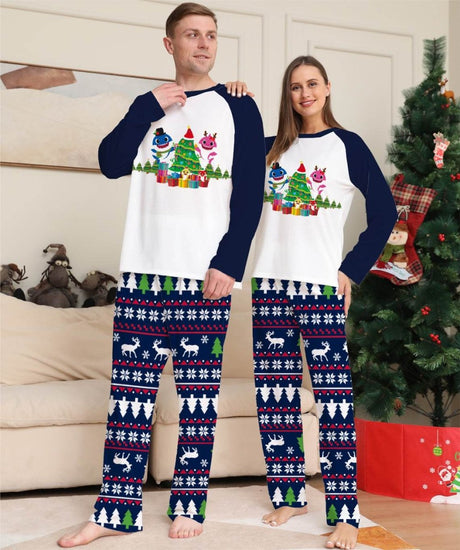 Family Matching Cotton Long Sleeve Pajamas - Veluna - Sleep Galleria