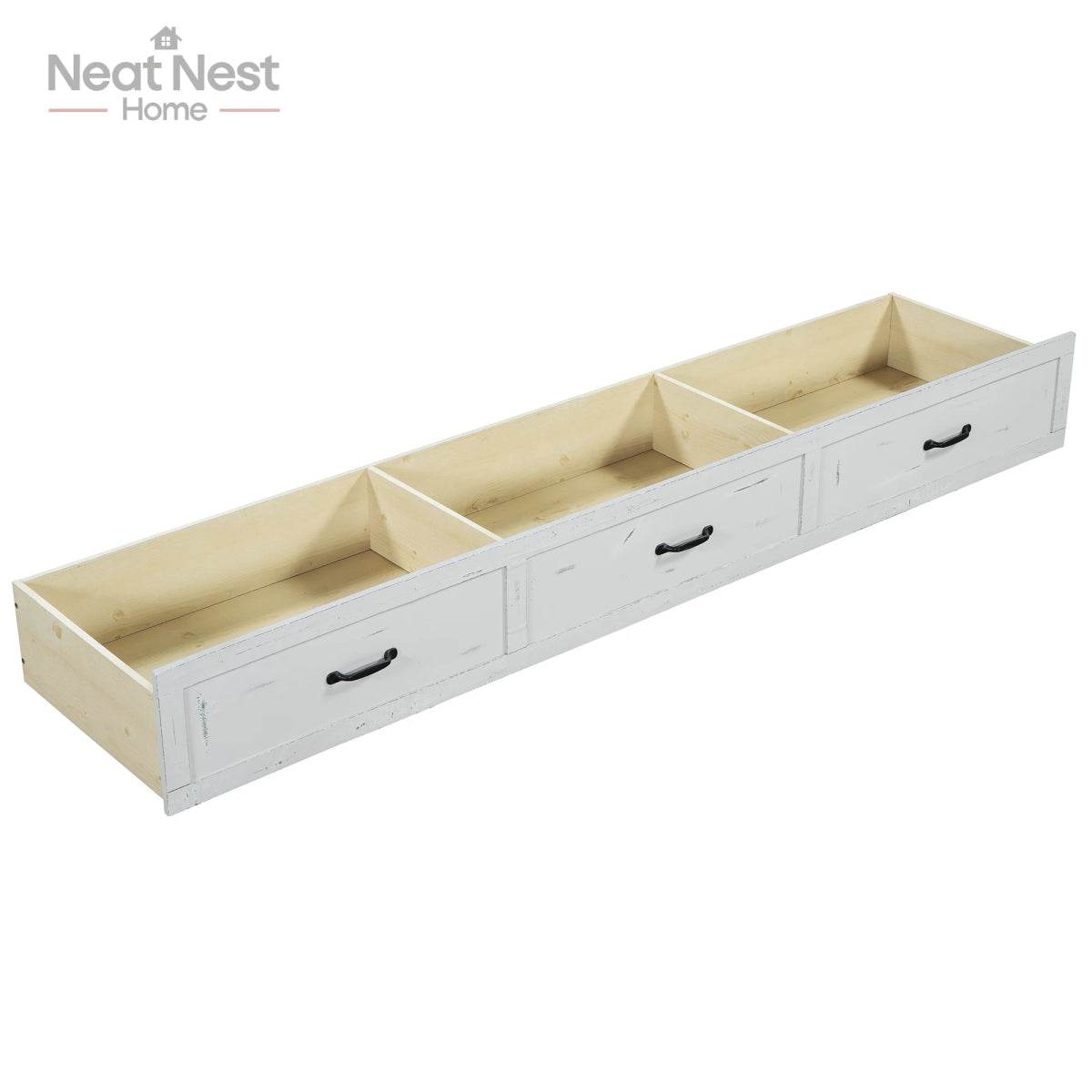 Farmhouse Wooden Panel Poster Bed Frame With Storage Drawers - Sleep Galleria