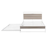 Full Metal Platform Bed Frame With Trundle USB Ports - Veluna - Sleep Galleria