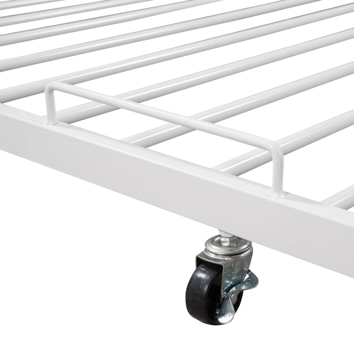 Full Metal Platform Bed Frame With Trundle USB Ports - Veluna - Sleep Galleria