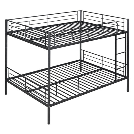 Full Over Full Iron Contemporary Metal Bunk Bed - Veluna - Sleep Galleria