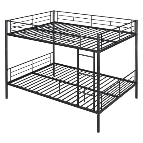 Full Over Full Iron Contemporary Metal Bunk Bed - Veluna - Sleep Galleria