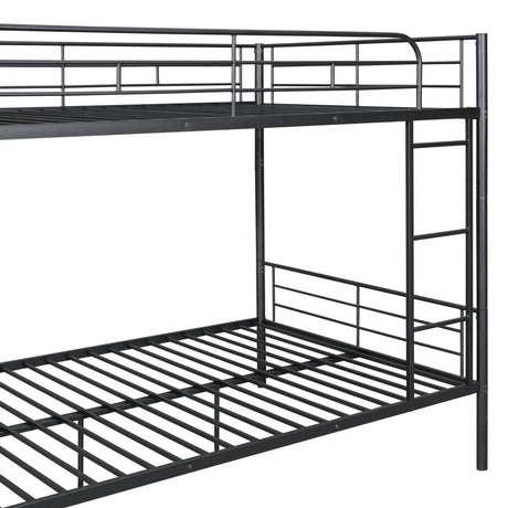 Full Over Full Iron Contemporary Metal Bunk Bed - Veluna - Sleep Galleria