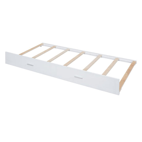 Full Over Full Solid Wood Bunk Bed With Trundle - Veluna - Sleep Galleria