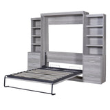 Full Size Gray Murphy Bed With Storage Drawers - Sleep Galleria