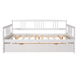 Full Size Solid Wood Daybed With Twin Trundle - Veluna - Sleep Galleria