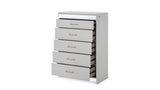 Glam Modern 5 - Piece Queen Wood Bedroom Set With LED Lighting - Veluna - Sleep Galleria
