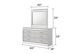 Glam Modern 5 - Piece Queen Wood Bedroom Set With LED Lighting - Veluna - Sleep Galleria