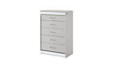 Glam Modern 5 - Piece Queen Wood Bedroom Set With LED Lighting - Veluna - Sleep Galleria