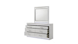 Glam Modern 5 - Piece Queen Wood Bedroom Set With LED Lighting - Veluna - Sleep Galleria