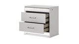 Glam Modern 5 - Piece Queen Wood Bedroom Set With LED Lighting - Veluna - Sleep Galleria